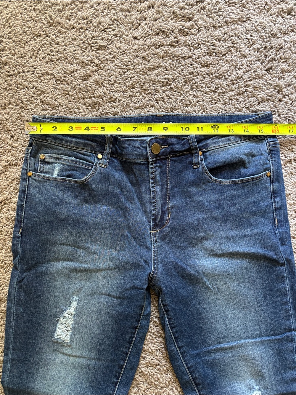 Articles Of Society Indigo Ripped Frayed Hem Jeans - Picture 6 of 16